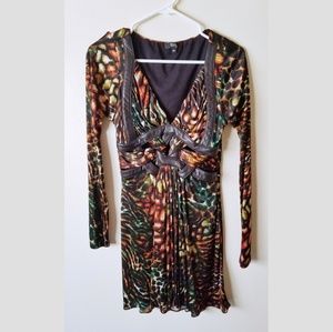 SKY Animal Print Mini Dress